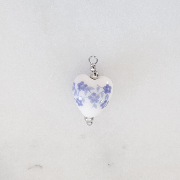 Medium Floral Heart Ceramic