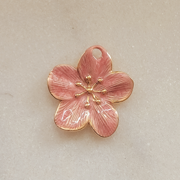 Large Enamel Flower