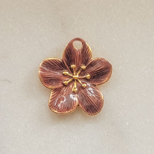Large Enamel Flower