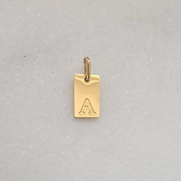 Small Tag Initial A