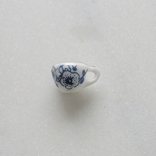 Medium Floral Teacup Ceramic