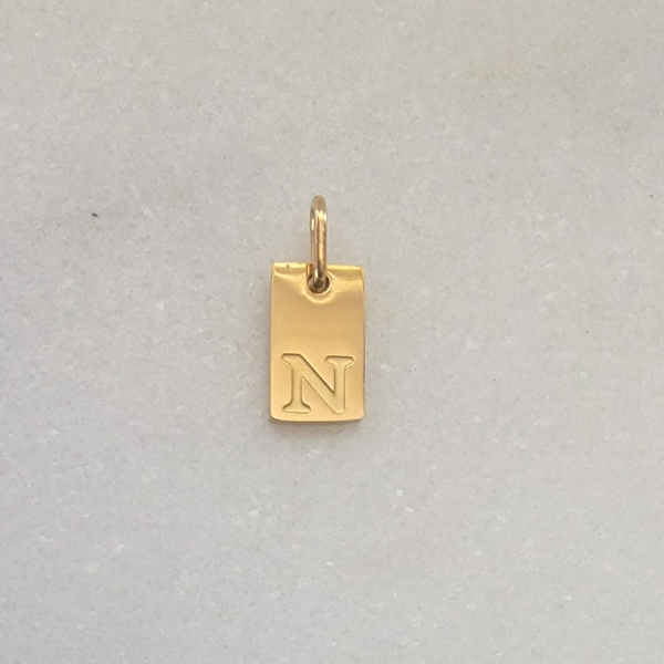 Small Tag Initial N