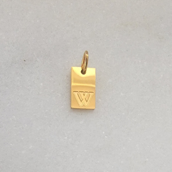 Small Tag Initial W