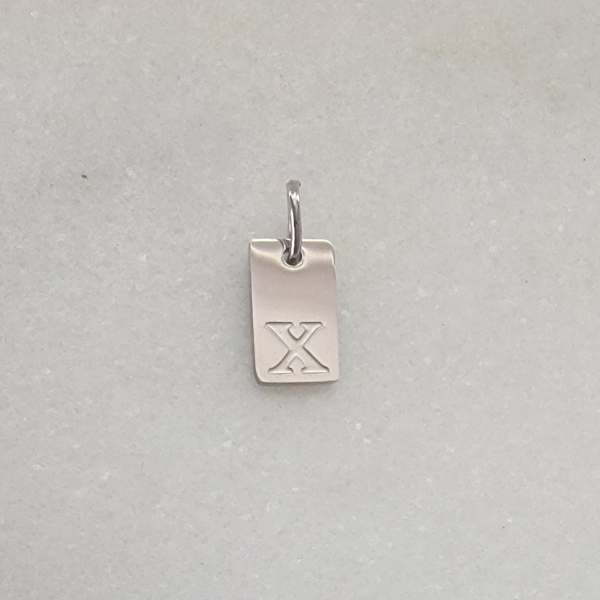 Small Tag Initial X