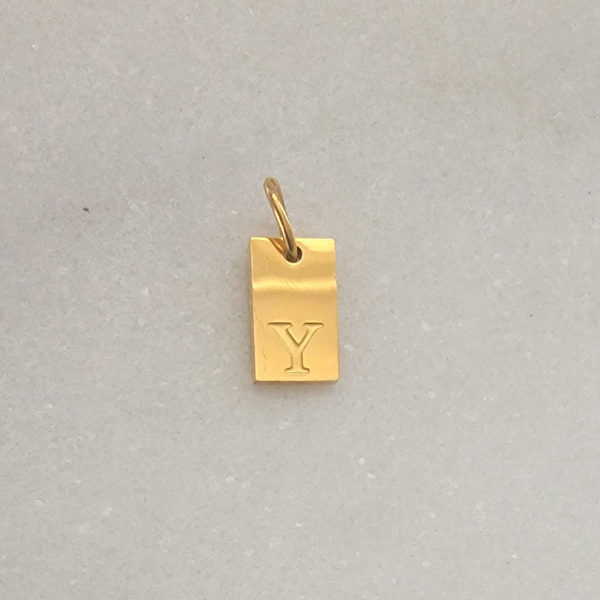 Small Tag Initial Y