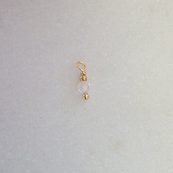 Tiny Birthstone April - Clear Quartz