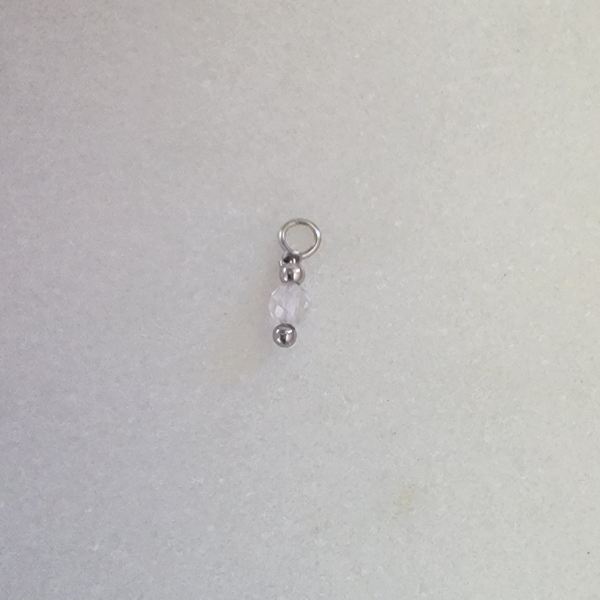 Tiny Birthstone April - Clear Quartz