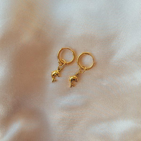 Dolphin Hoop Earrings