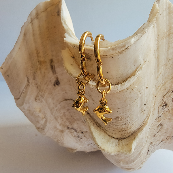 Dolphin Hoop Earrings