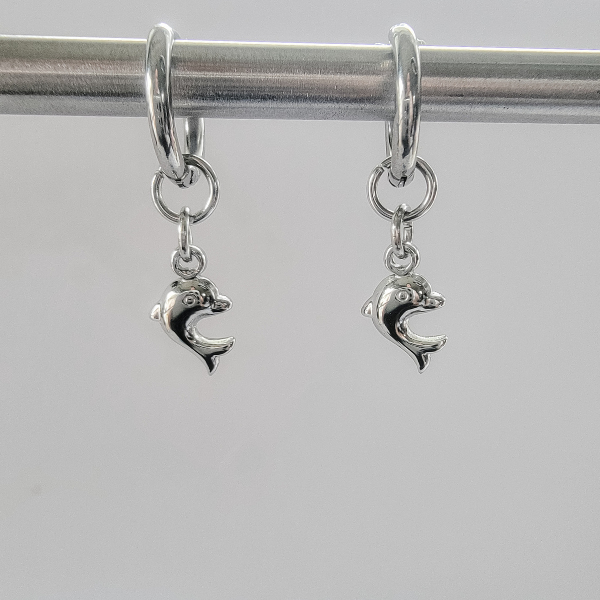 Dolphin Hoop Earrings