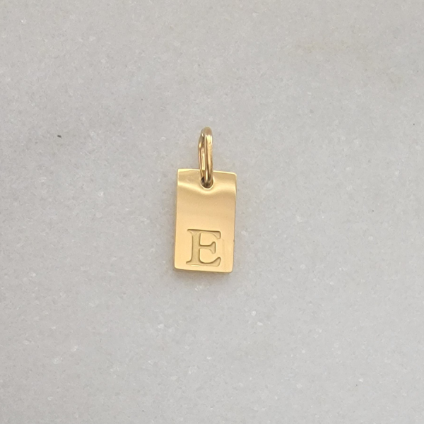 Small Tag Initial E