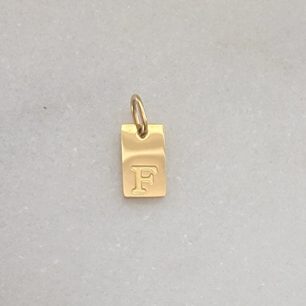 Small Tag Initial F