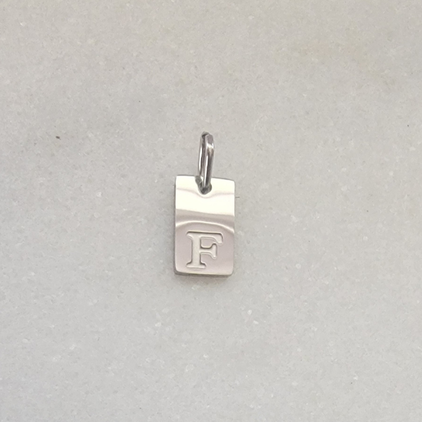 Small Tag Initial F