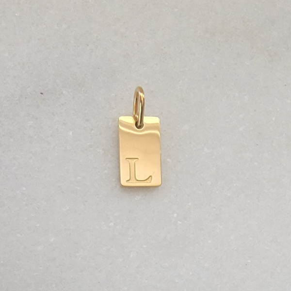 Small Tag Initial L