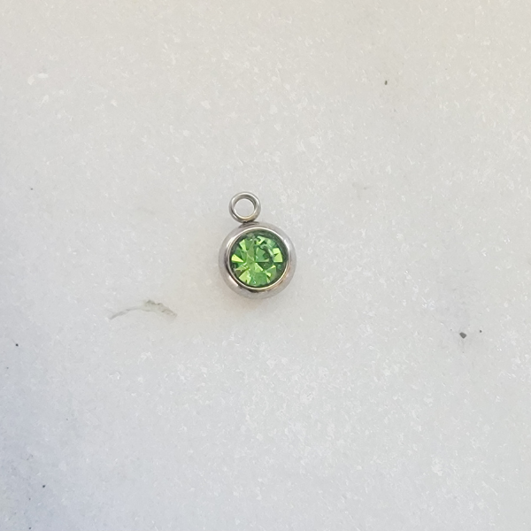 6mm Rhinestone - Light Green