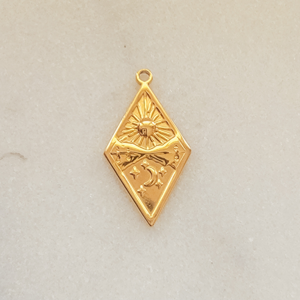 Medium Diamond Shaped Sun/Moon