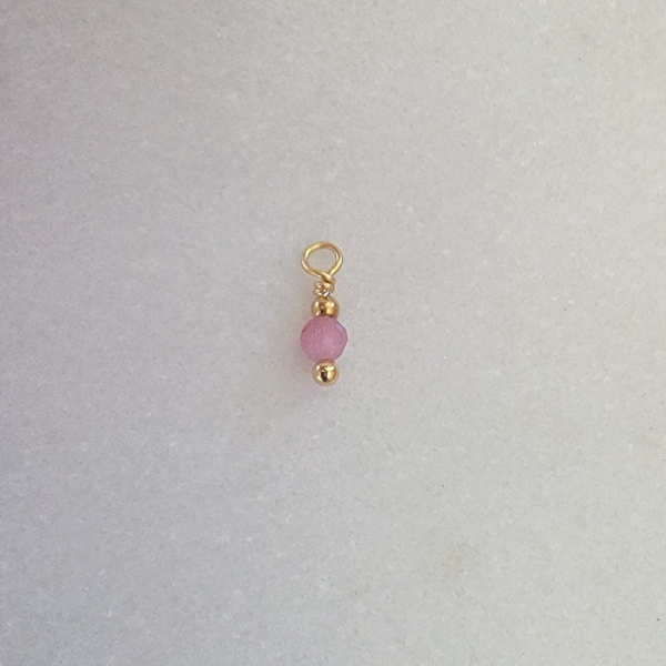 Tiny Birthstone October - Pink Tourmaline