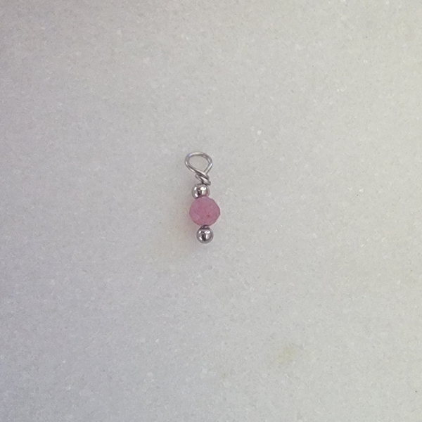 Tiny Birthstone October - Pink Tourmaline