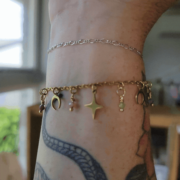 Ruby Lucky Charm Bracelet