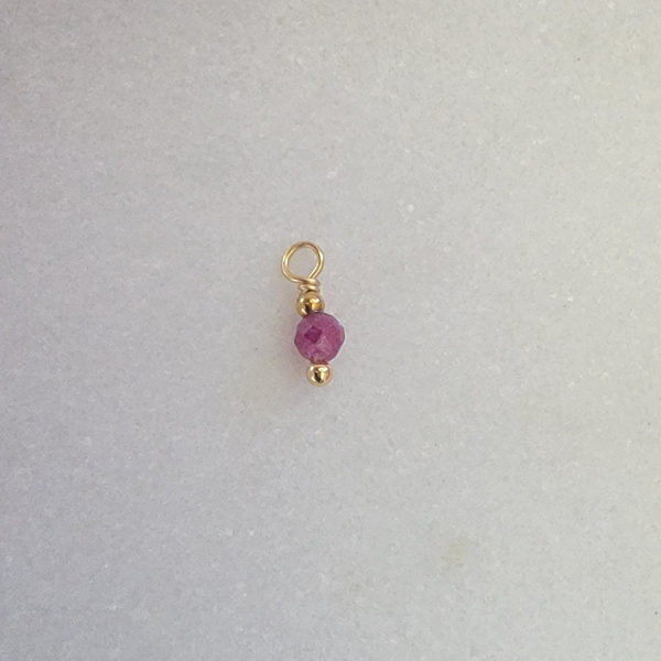 Tiny Birthstone July - Ruby