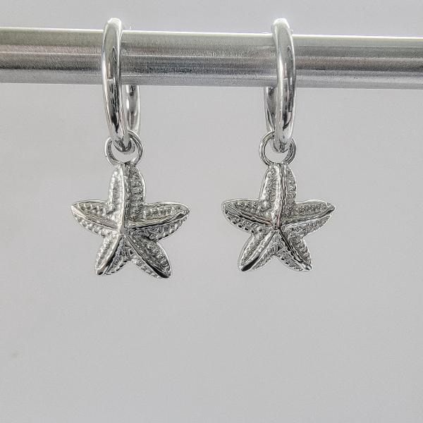 Starfish Hoop Earrings
