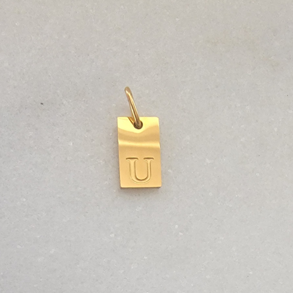Small Tag Initial U
