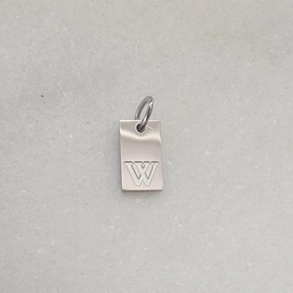 Small Tag Initial W